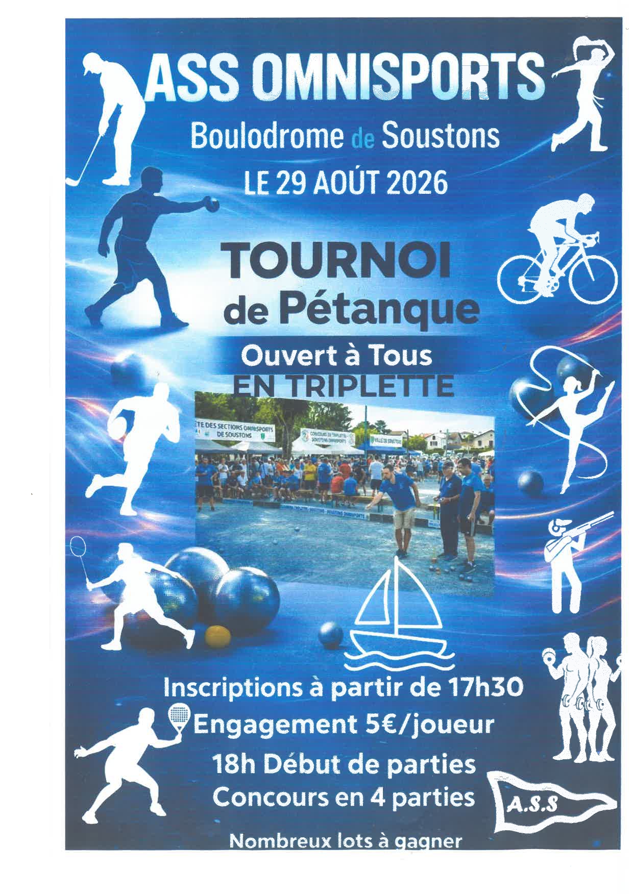Tournoi de pétanque en triplette