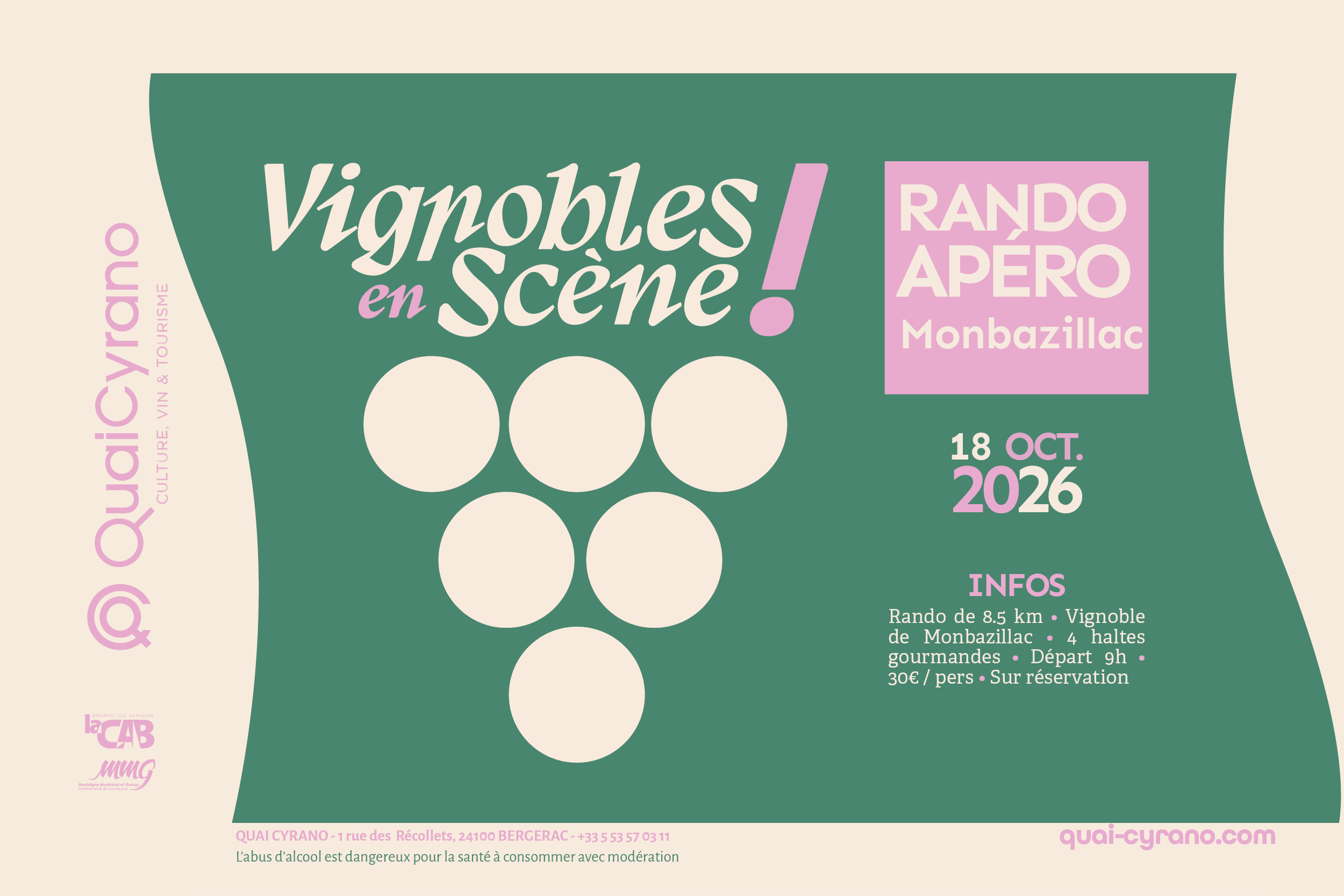 Vignobles en Scène : Rando apéro dans le vignoble de Monbazillac