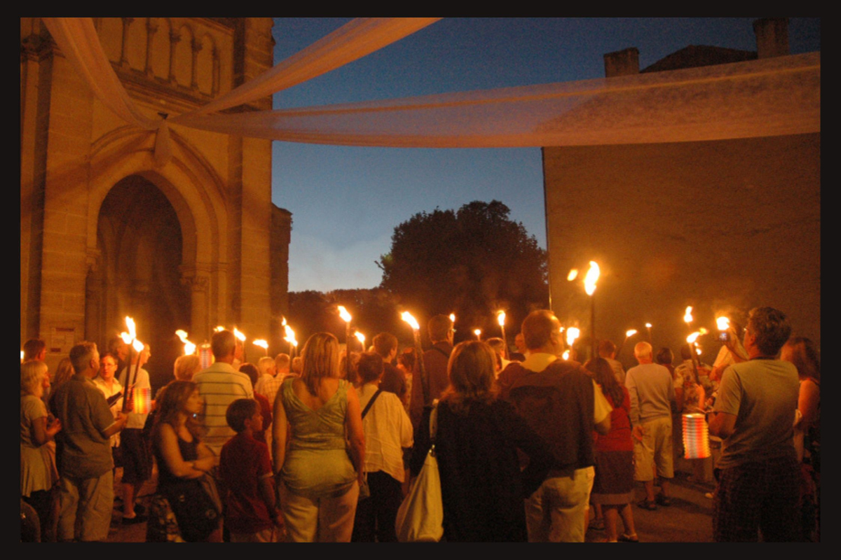 Visite de la bastide aux flambeaux