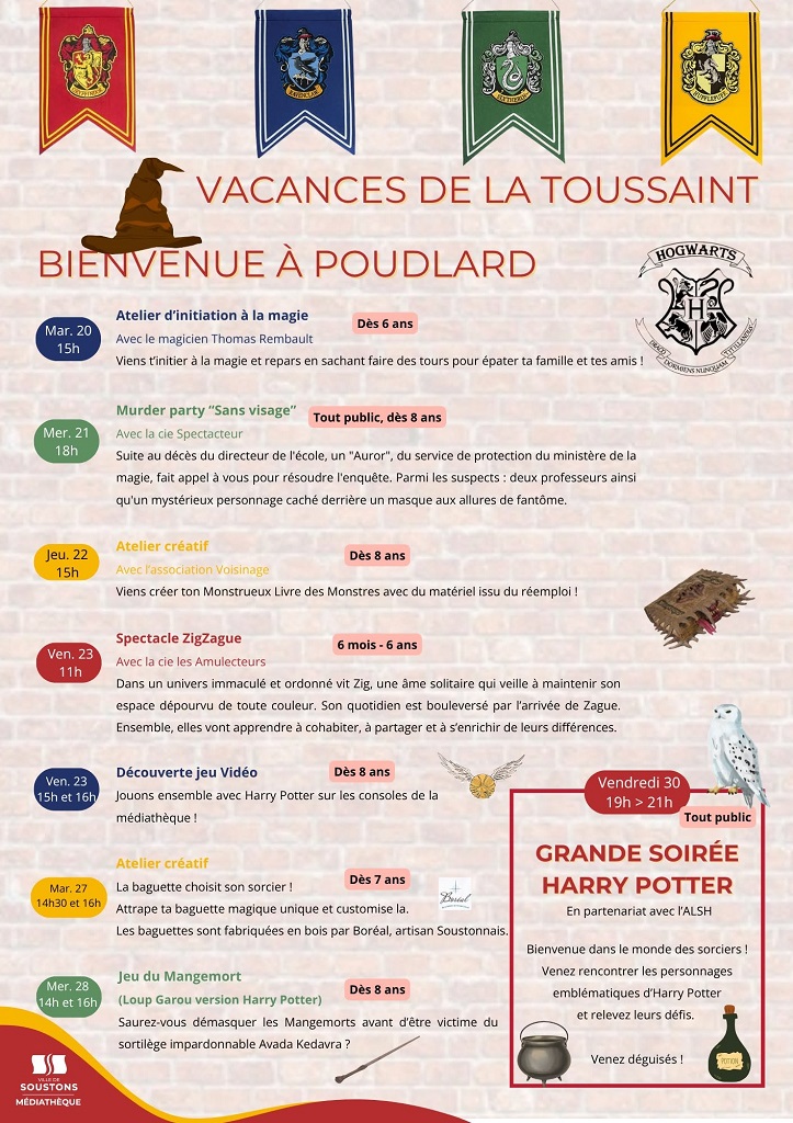 Bienvenue à Poudlard: Atelier d'initiation à la magie