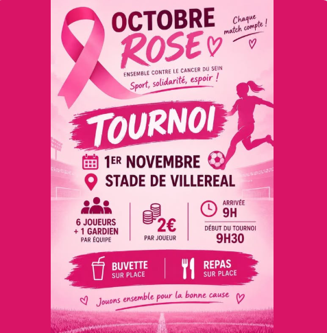 Tournoi de foot pour Octobre Rose