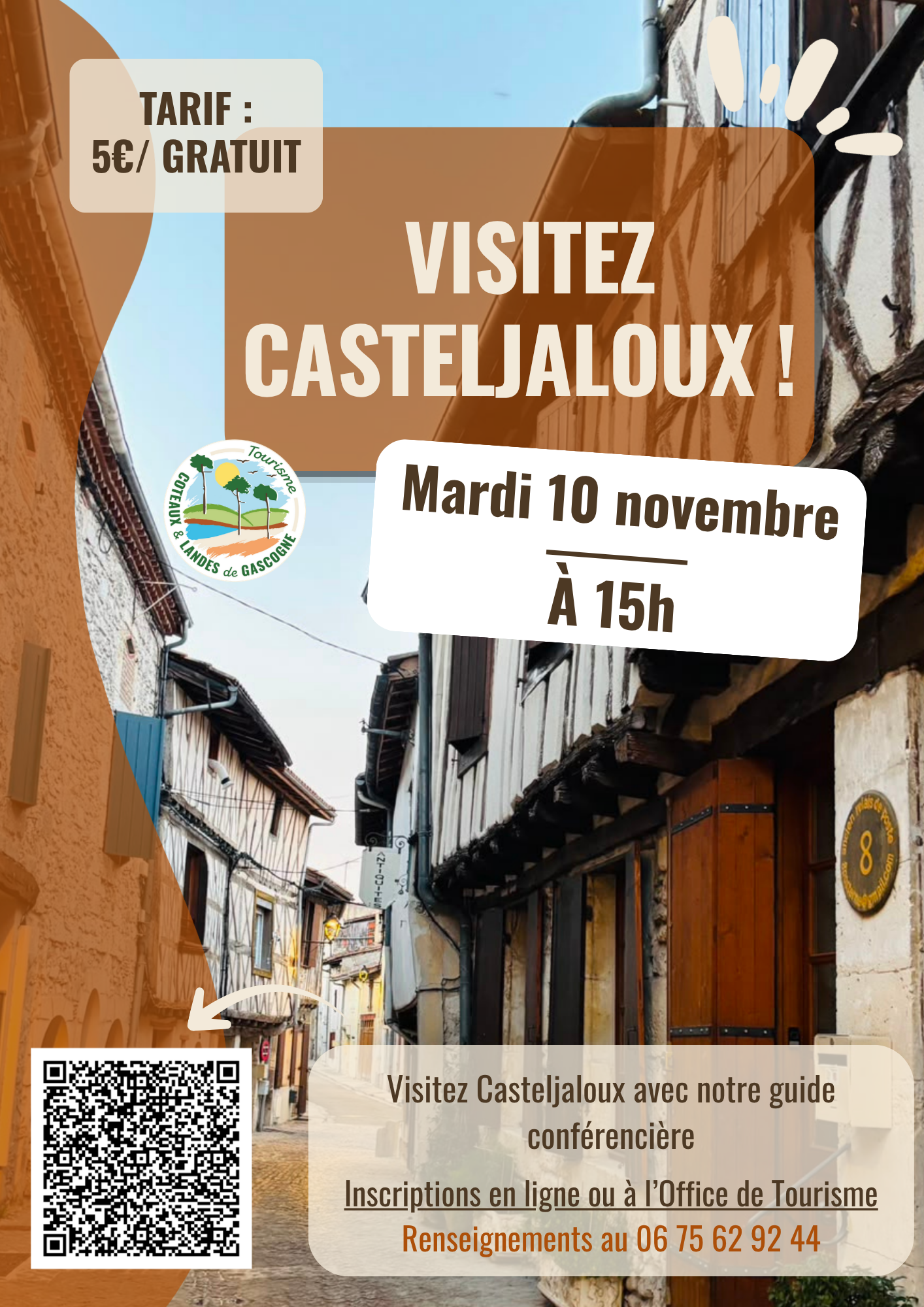 Visite commentée de la ville de Casteljaloux