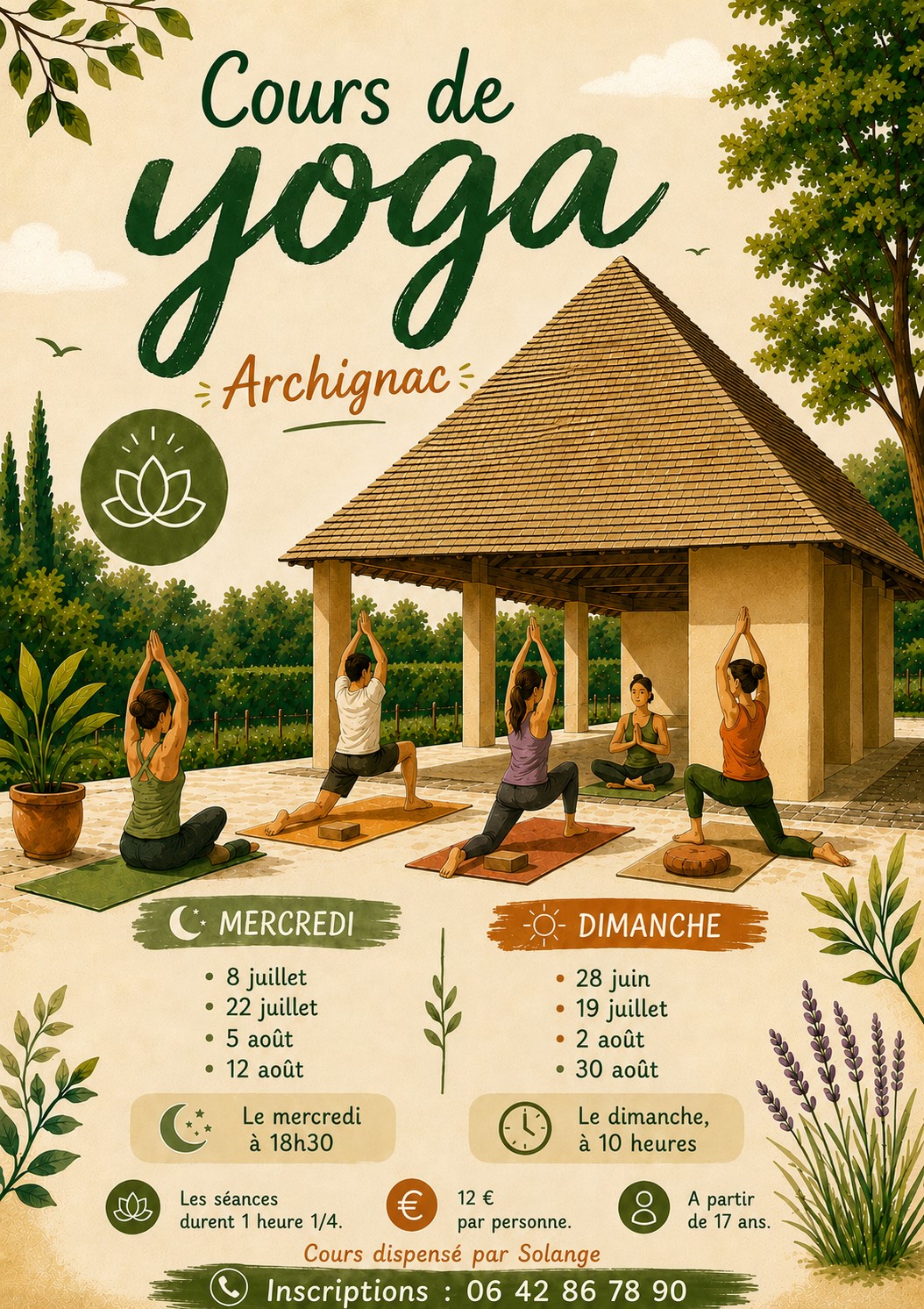 Cours de Yoga à Archignac