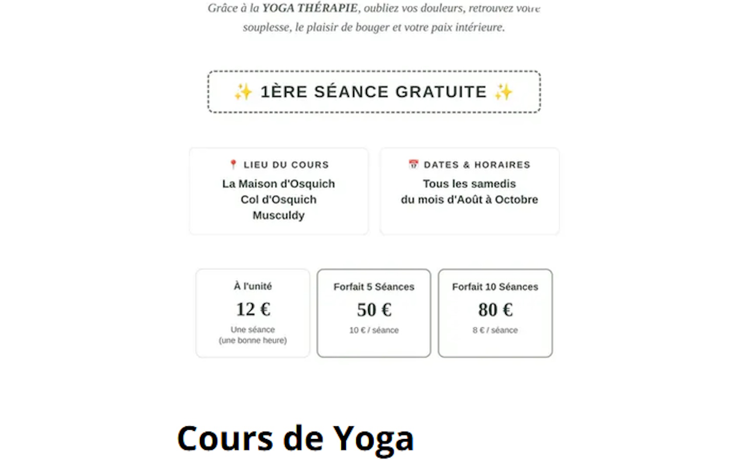 Yoga thérapie