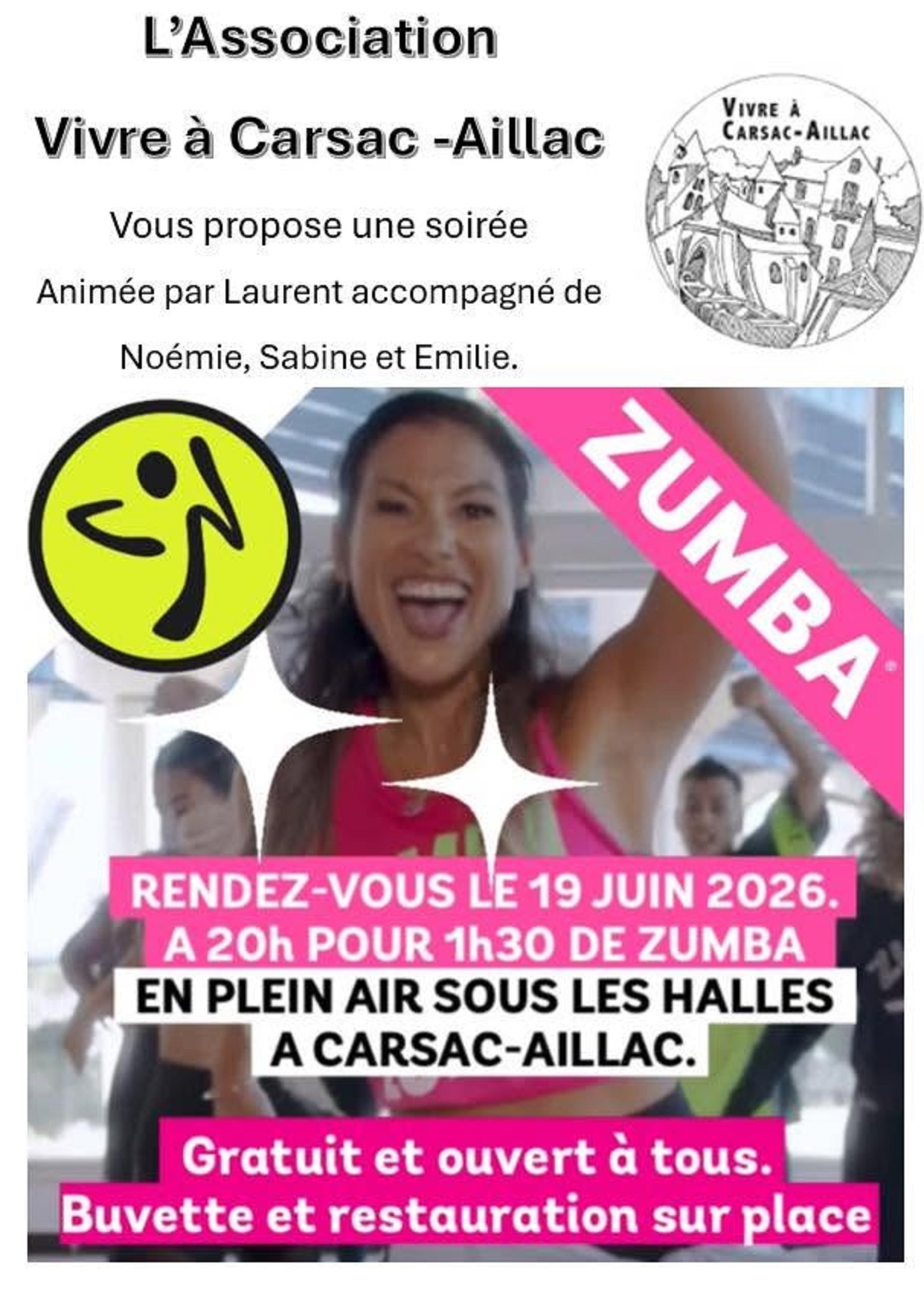 Soirée Zumba à Carsac-Aillac