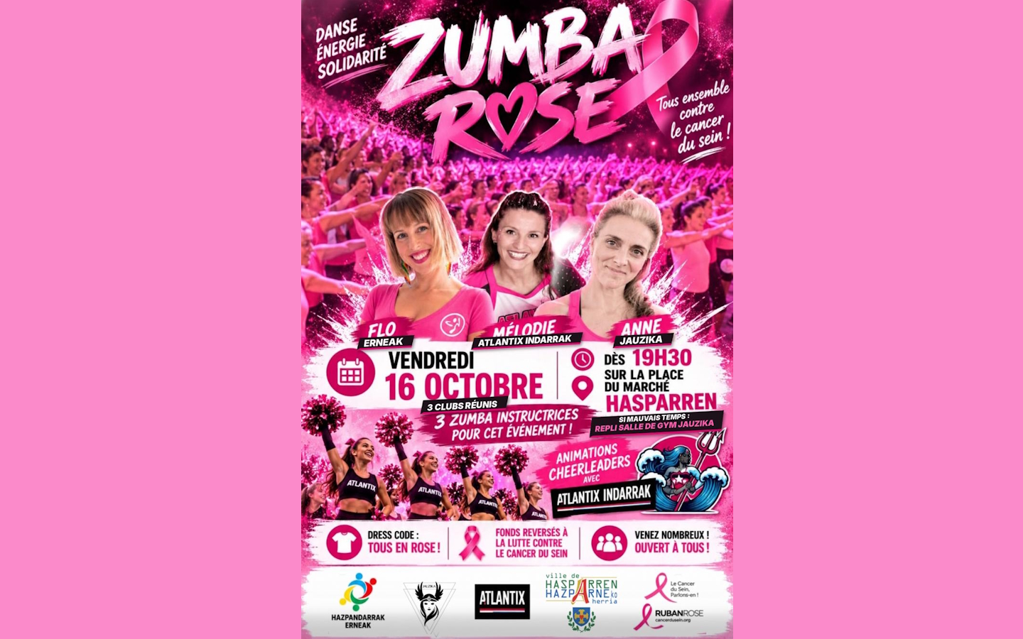Octobre Rose : Zumba rose