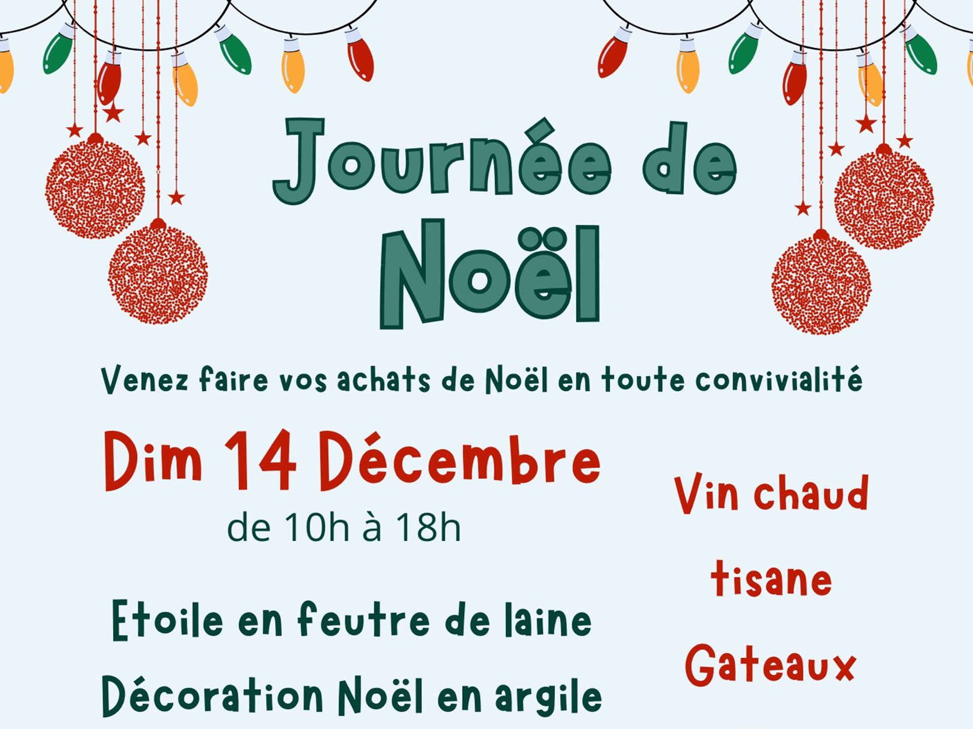 Journée de Noël à la Maison des artisans