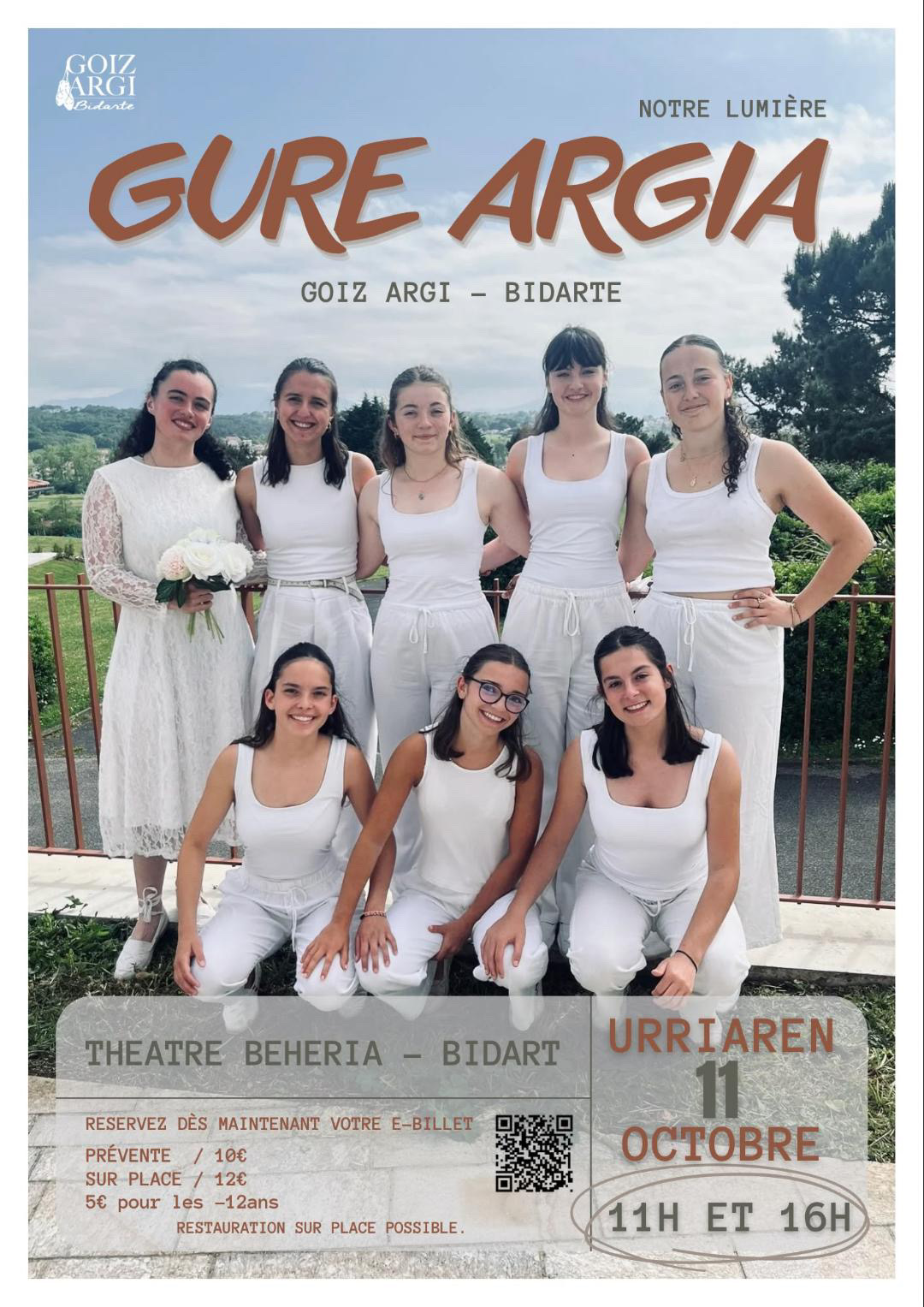 Spectacle de danses basques du groupe Goiz Argi