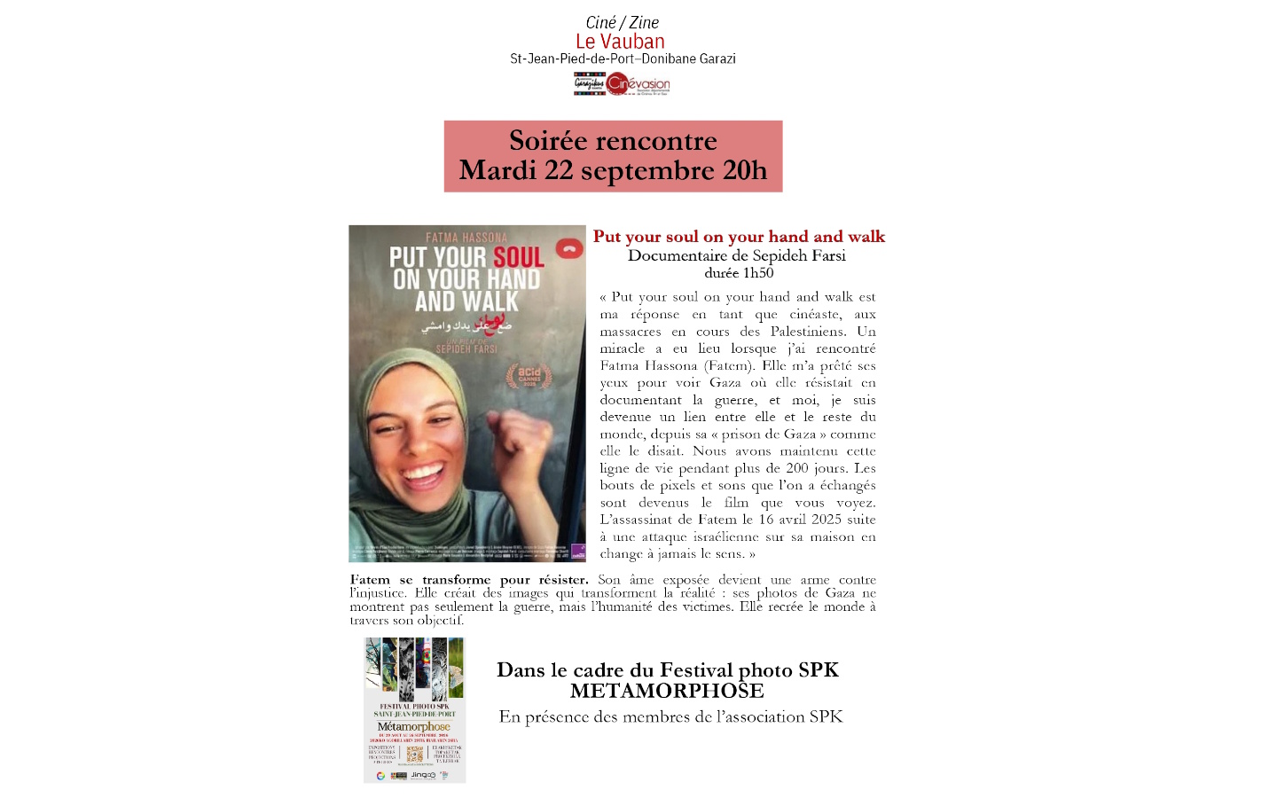Ciné rencontre "La fille condor" avec la secré ...