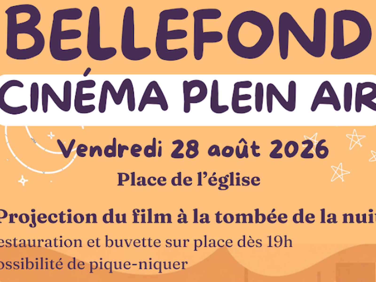 Cinéma en plein air: « Un p’tit truc en plus »