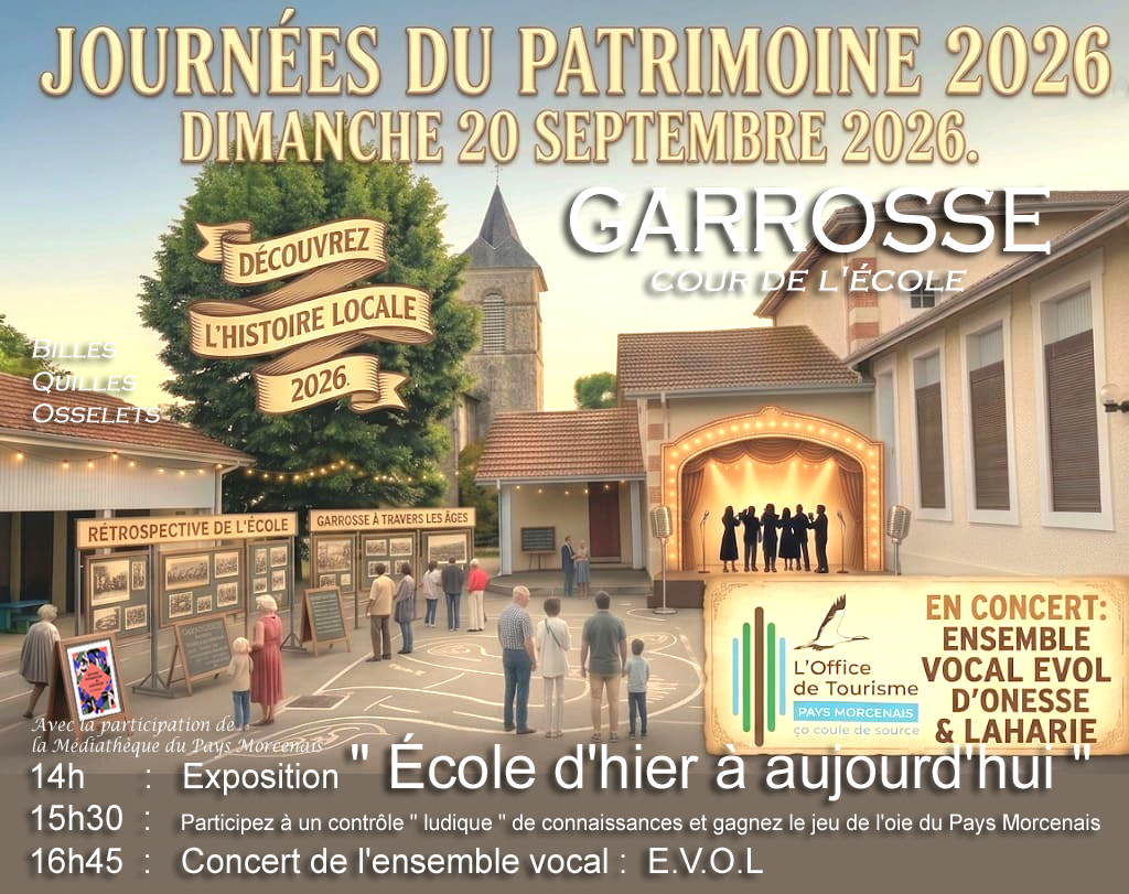 Journées du patrimoine : L'école d'hier à aujourd'hui