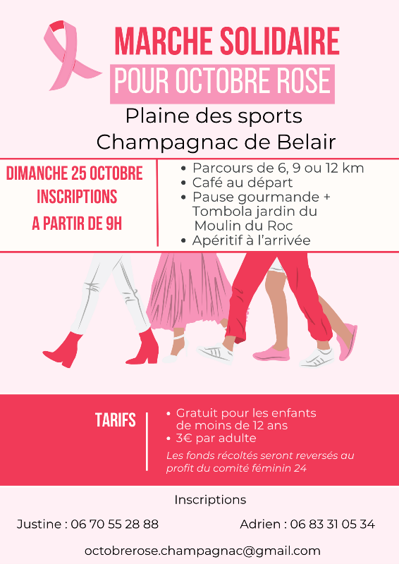 Marche solidaire Octobre Rose