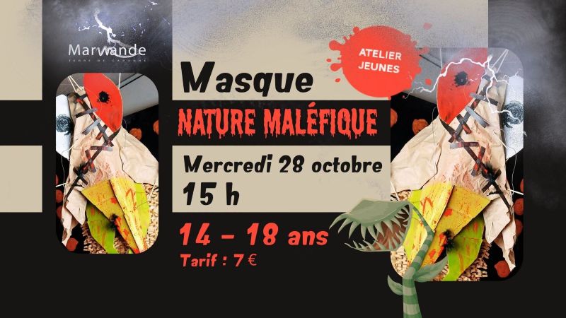 Atelier Jeunes au Musée Marzelles : Création d'un masque d'une nature maléfique