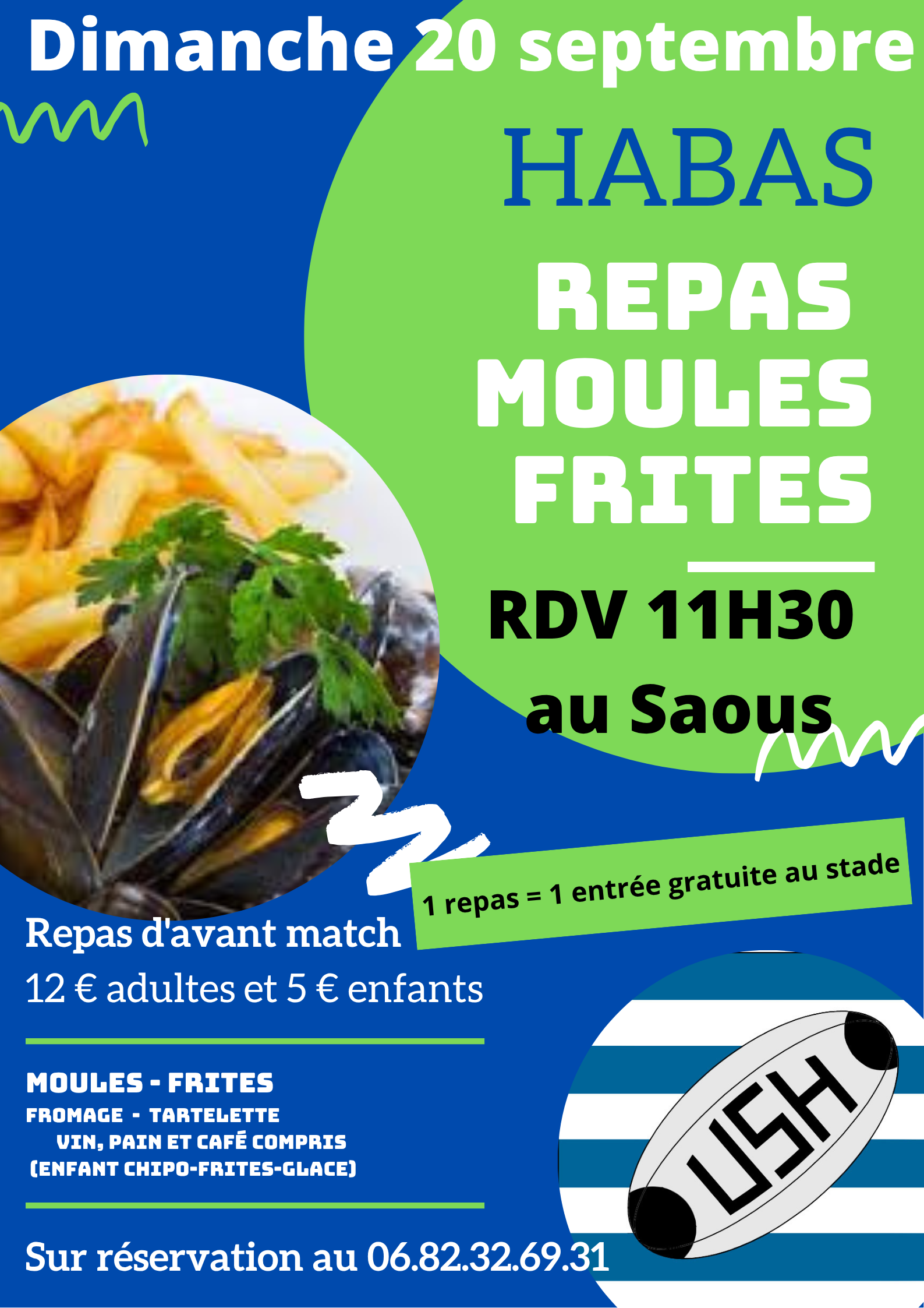 Repas Moules/frites