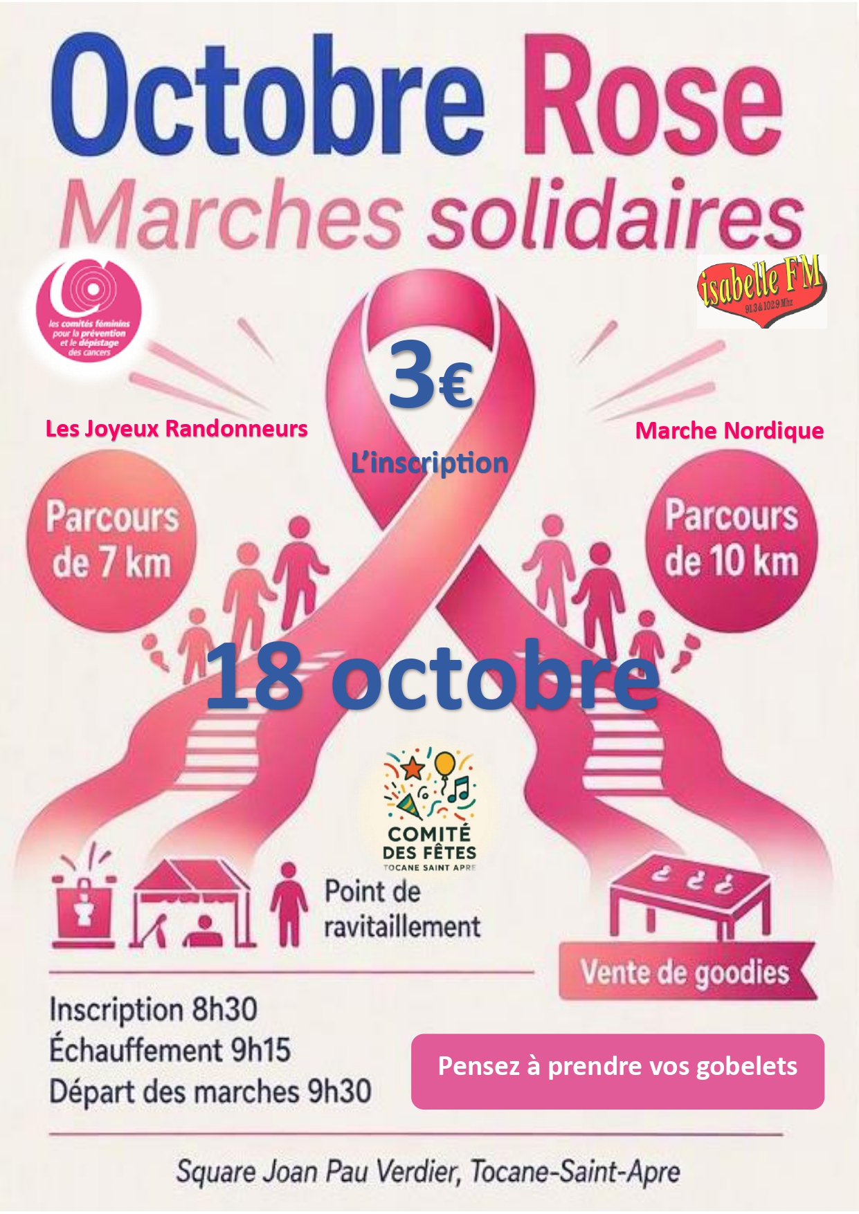 Marches solidaires pour Octobre Rose