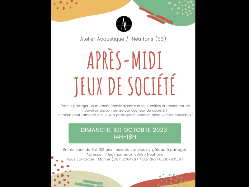 L'atelier acoustique
