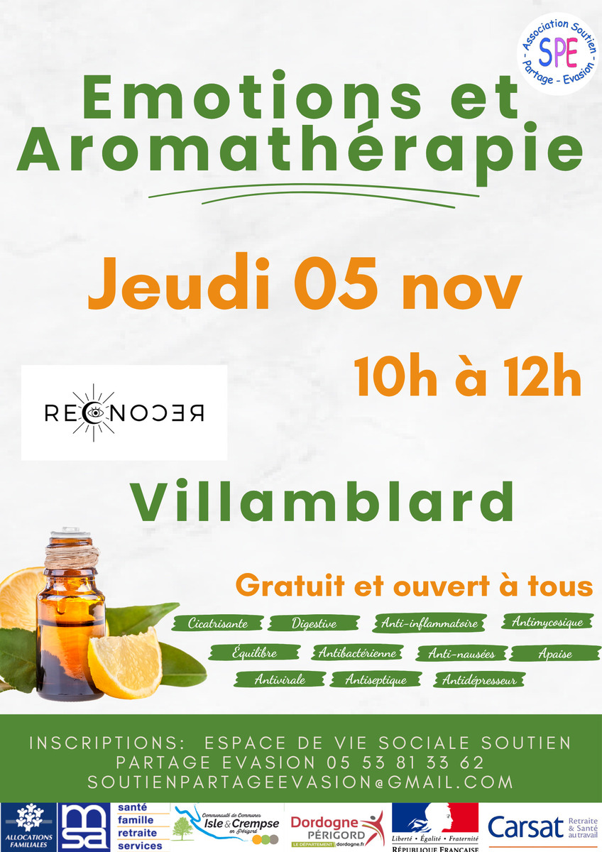 Atelier émotions et aromathérapie