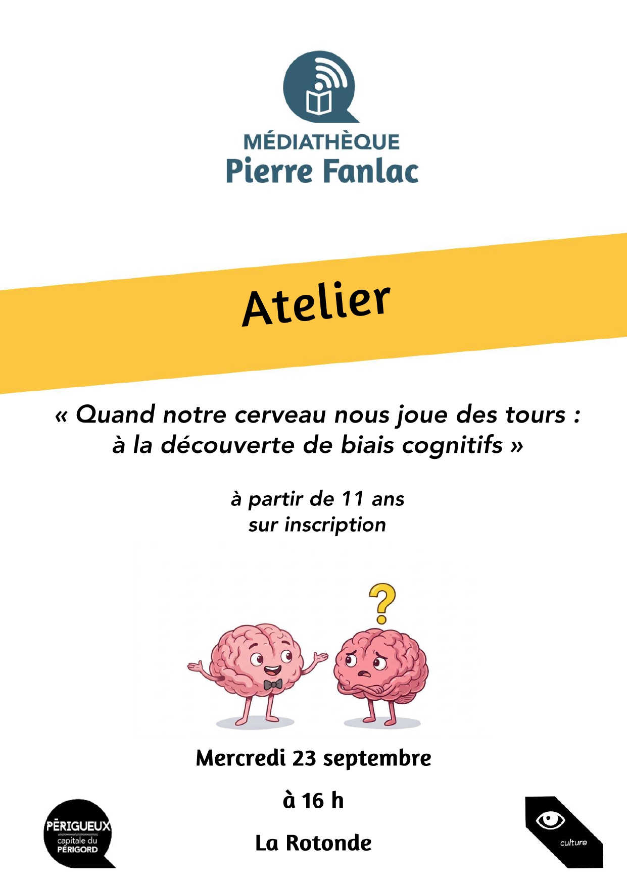 Atelier : Quand notre cerveau nous joue des tours à la découverte de biais cognitifs
