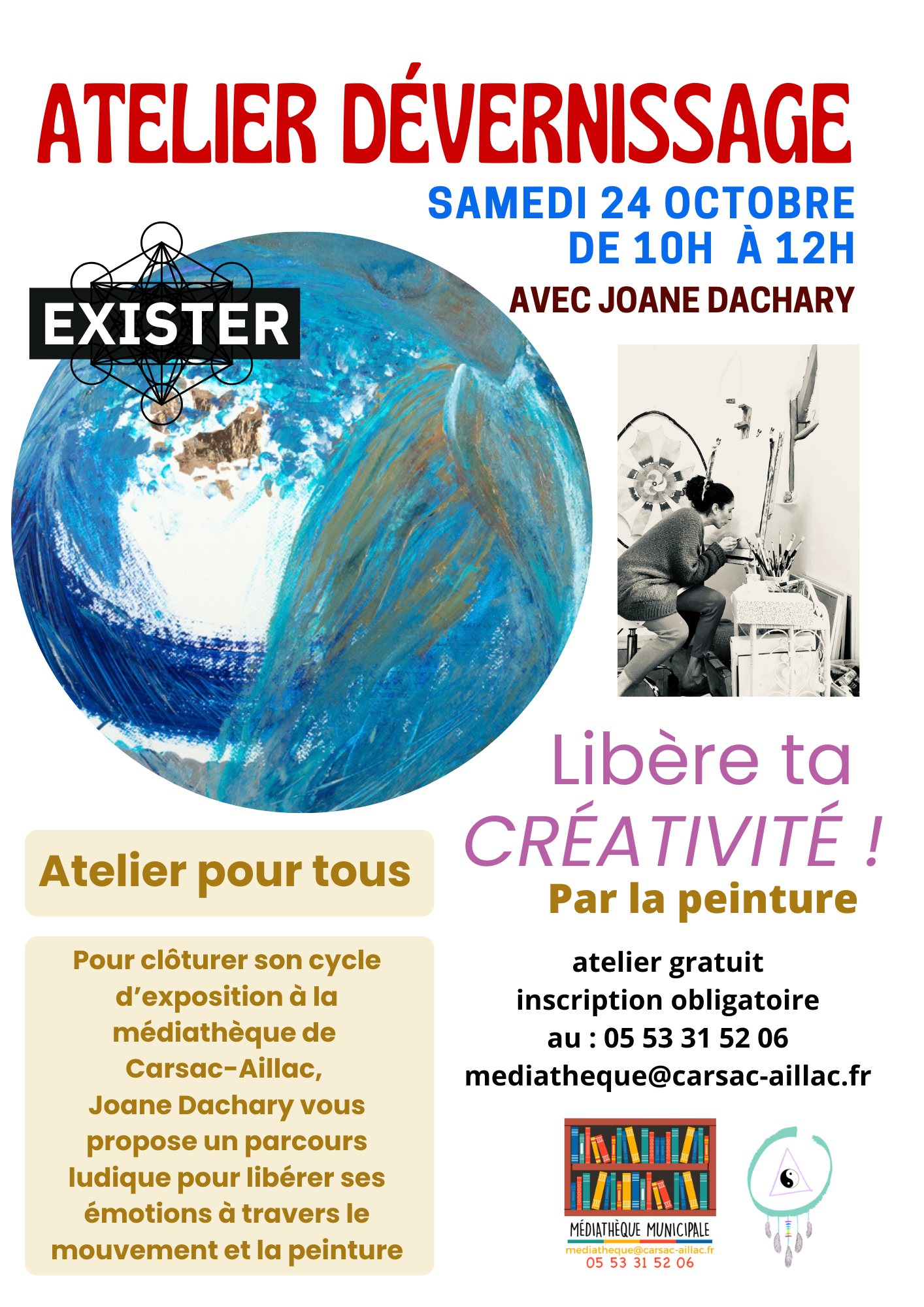 Atelier dévernissage – Libère ta créativité par la peinture