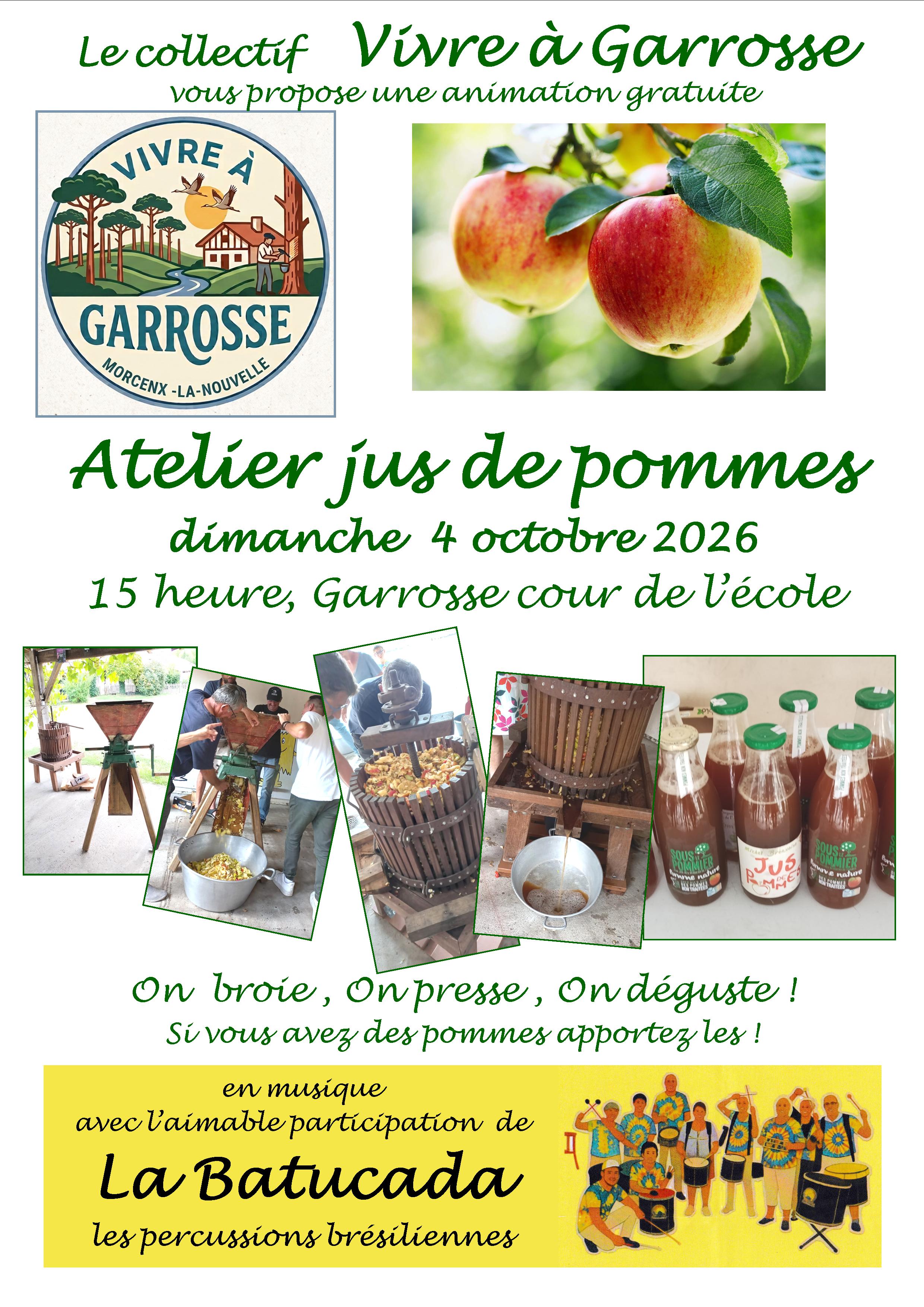 Atelier jus de pommes