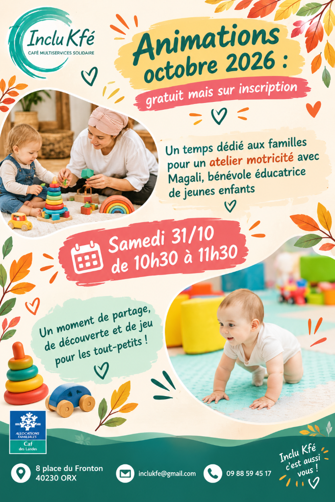 Atelier parents enfants - motricité à l'Inclu K'fé