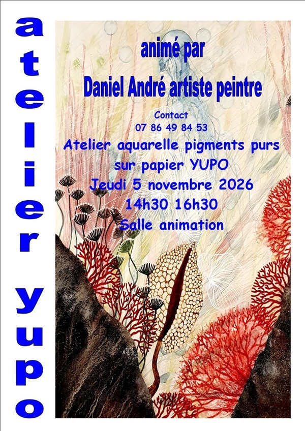 Atelier aquarelle sur papier yupo