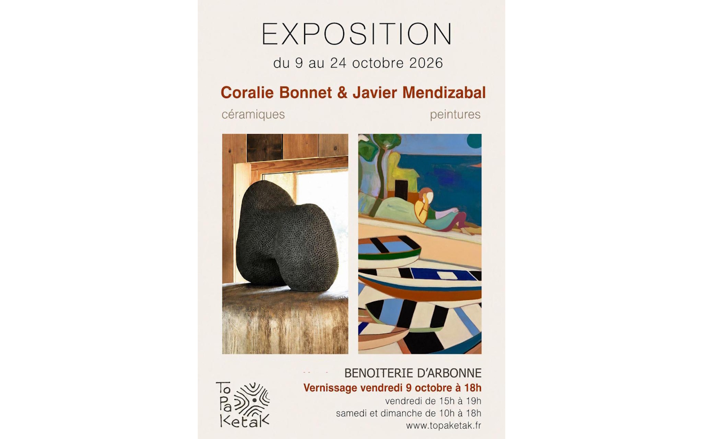 Exposition de Coralie Bonnet et Javier Mendizabal