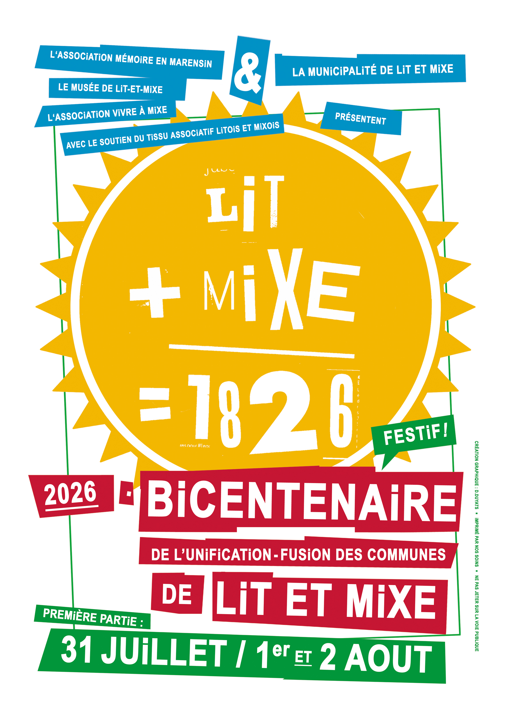 Bicentenaire de l'unification de Lit et de Mixe