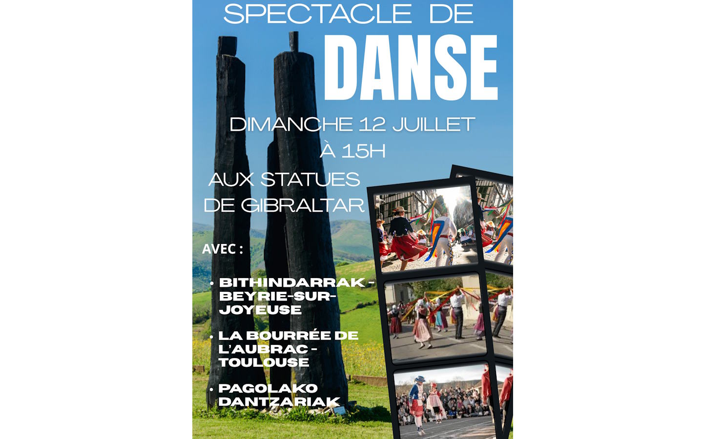 Spectacle de danse basque sur la colline Saint ...
