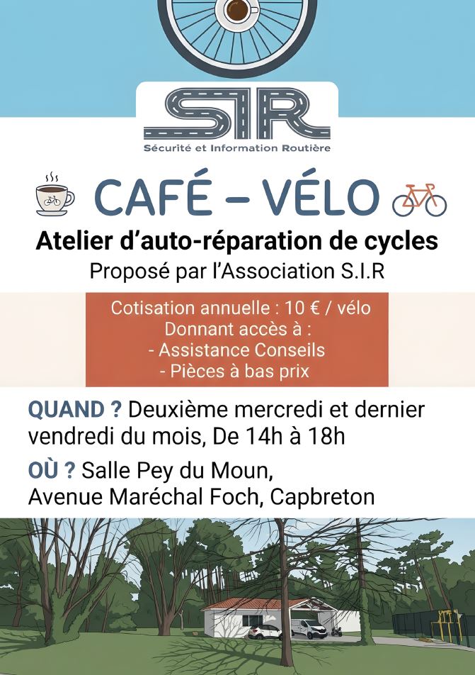 Atelier autoréparations cycles "café-vélo"