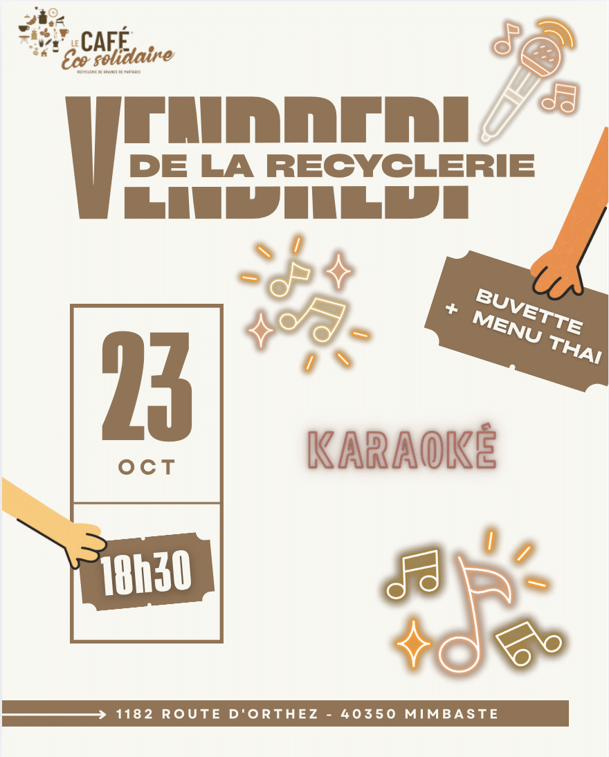 Vendredi de la recyclerie - Karaoké