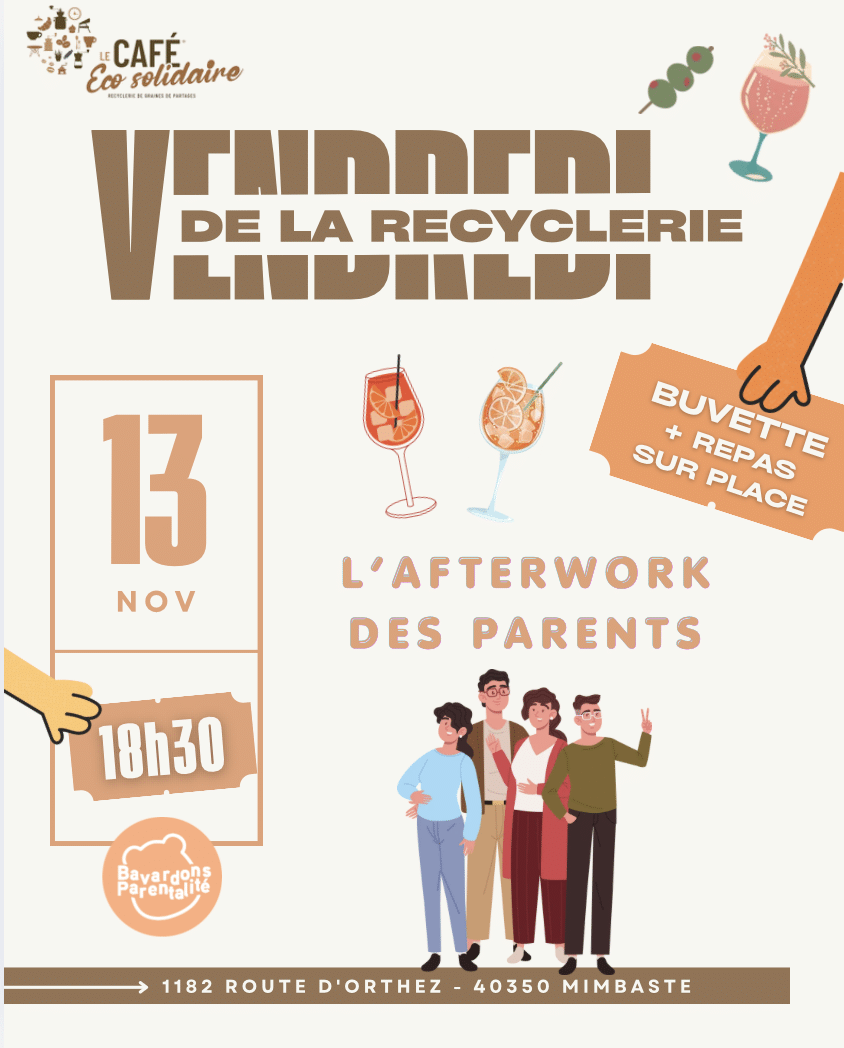 Vendredi de la Recyclerie – Soirée afterwork des parents