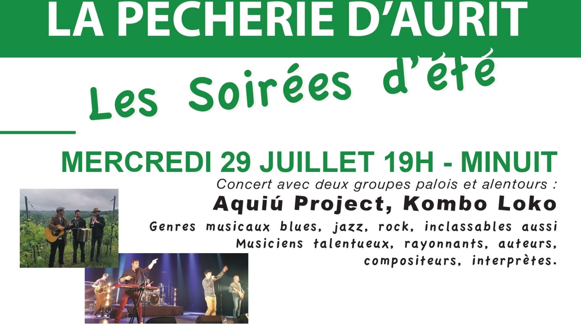 Concert : Aquiu Projet et Kombo Loko