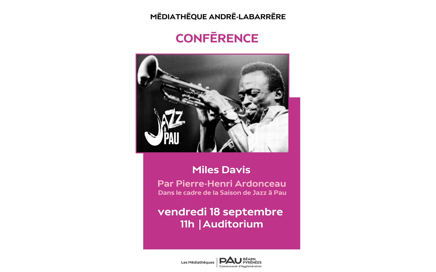 Conférence jazz "Miles Davis"