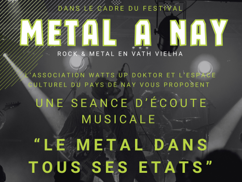 Séance d’écoute musicale « Le métal dans tous  ...