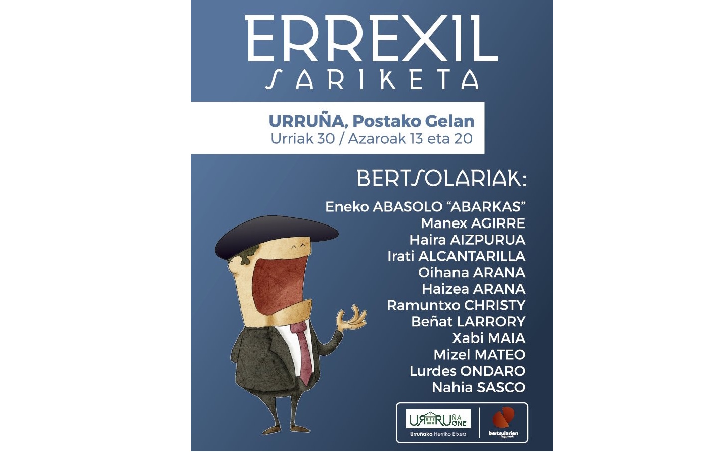 Championnat de bertso en hommage à Errexil