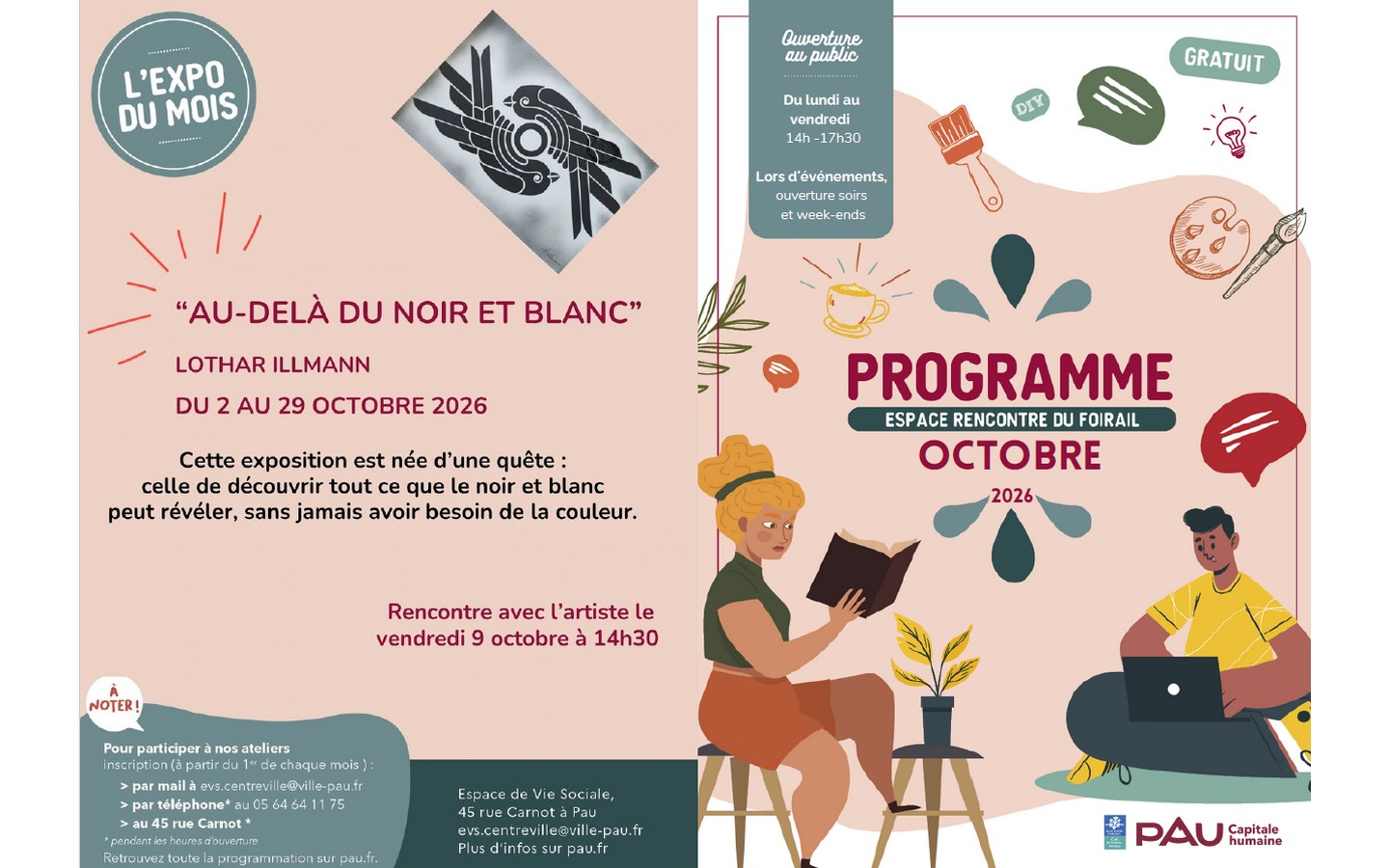Programme de l'Espace de rencontre du Foirail - octobre 2026