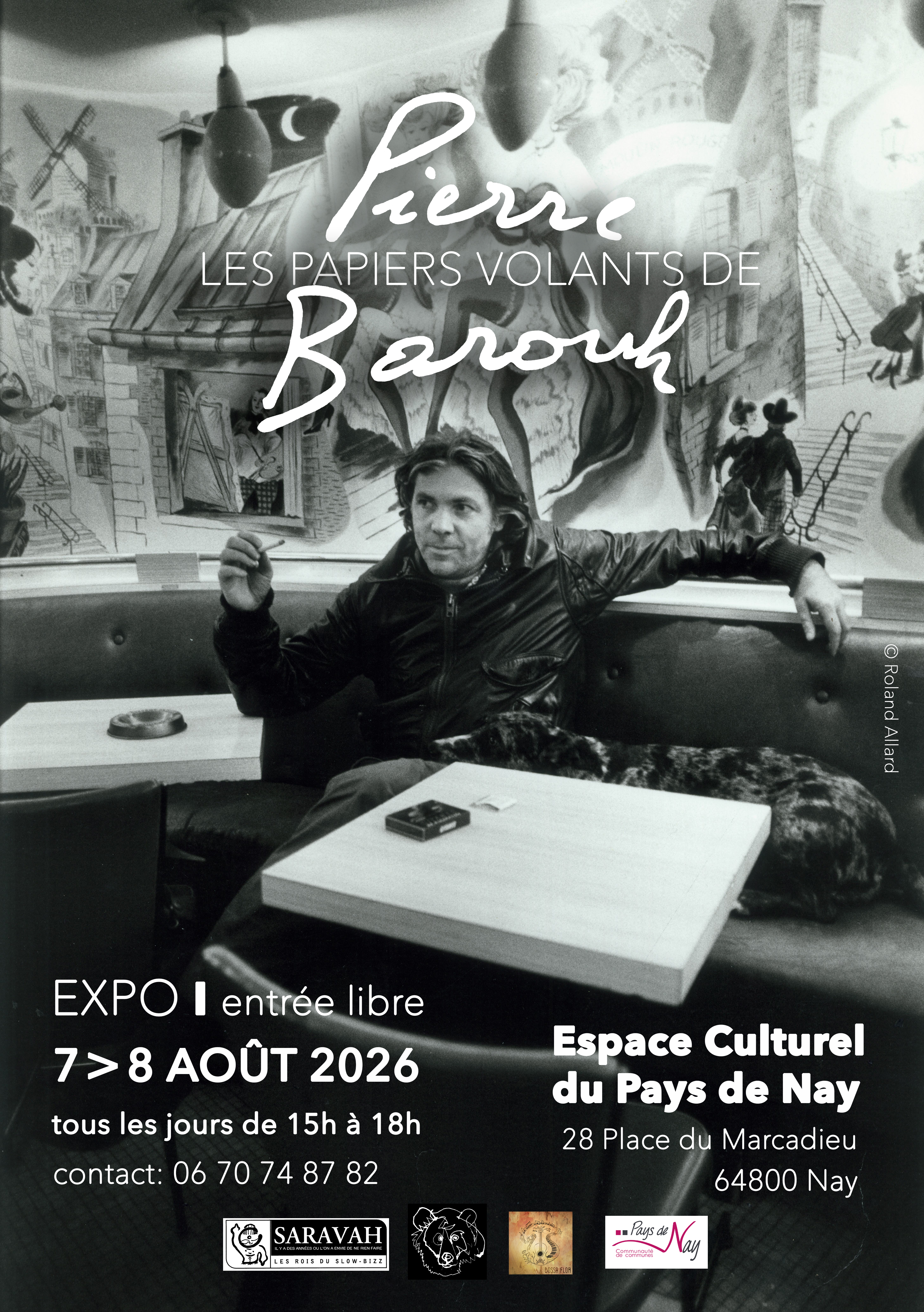 Exposition "Les papiers volants de Pierre Barouh"
