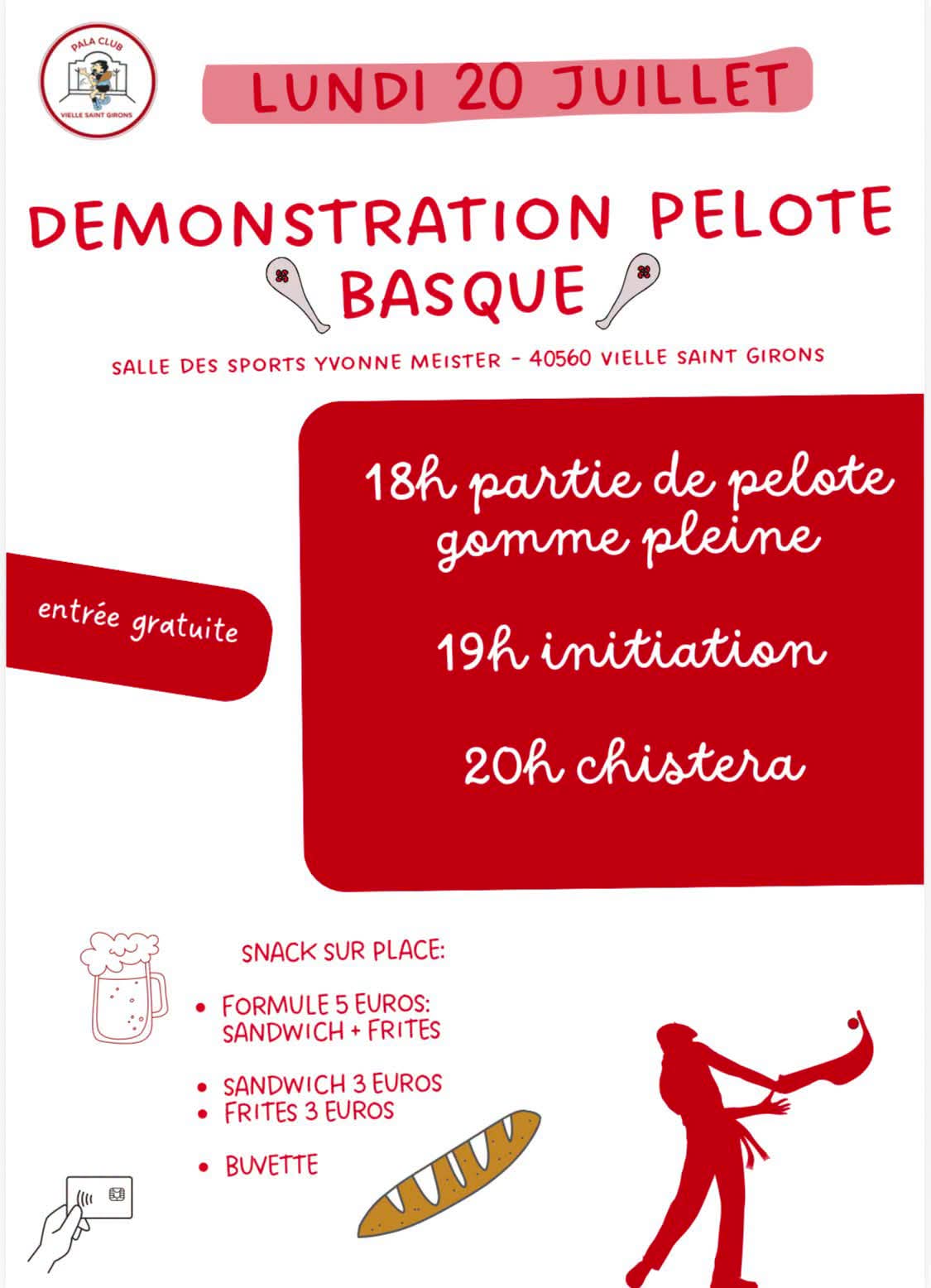 Démonstration de pelote basque