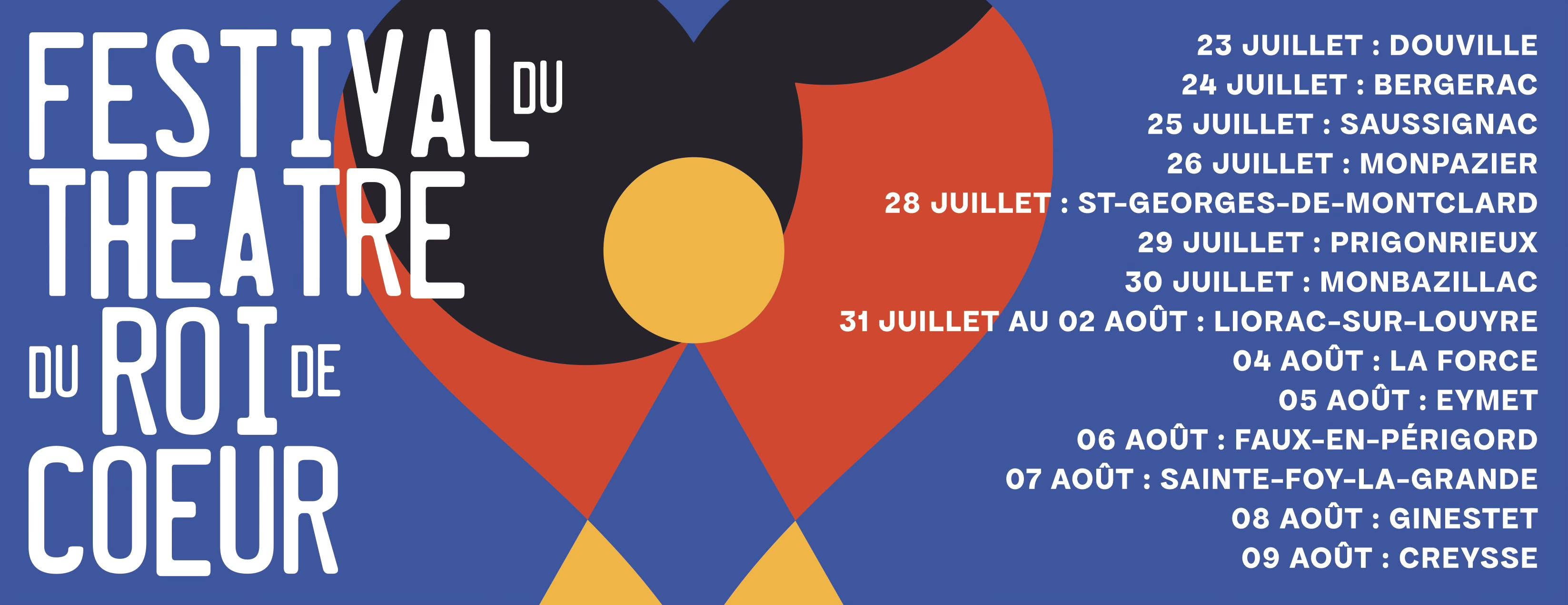 Festival itinérant Théâtre du Roi de Coeur