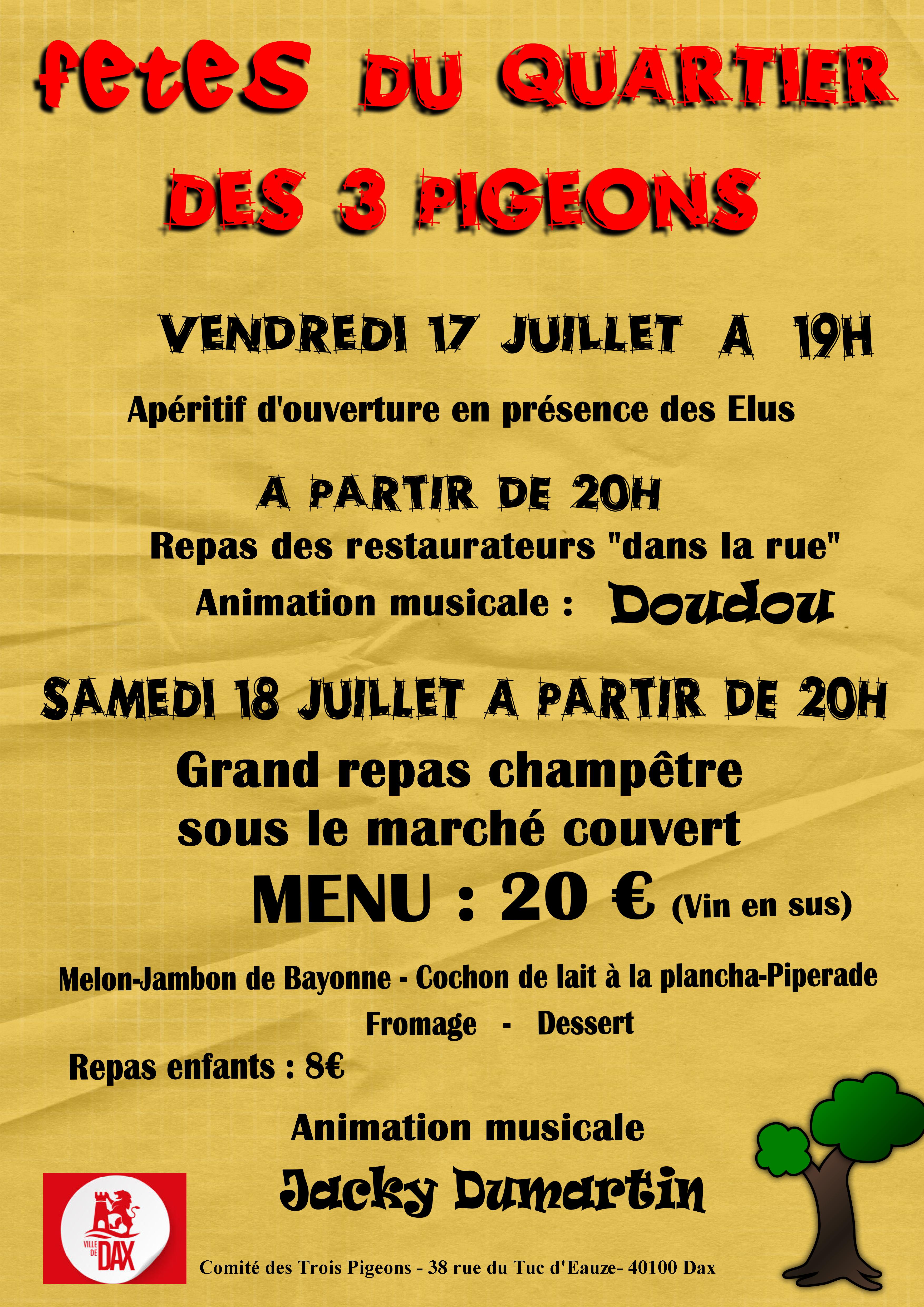 Fête du quartier des 3 pigeons