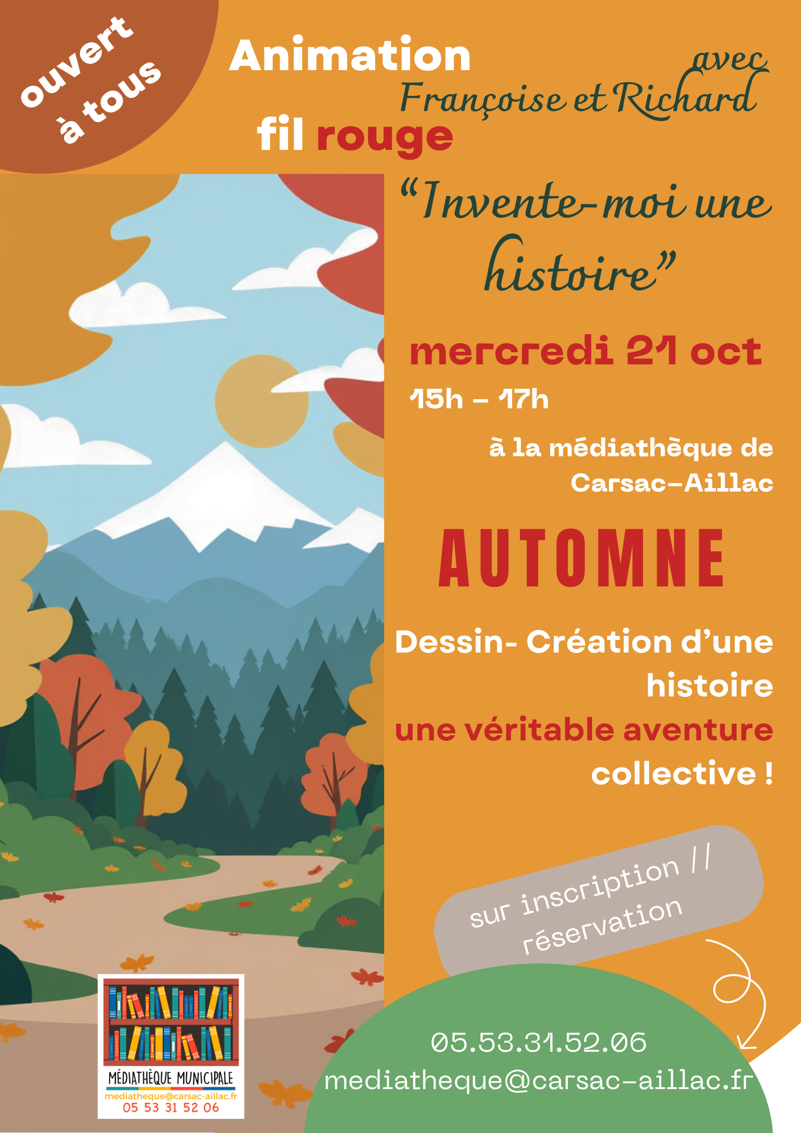 Animation Fil rouge – « Invente-moi une histoire » autour de l’automne