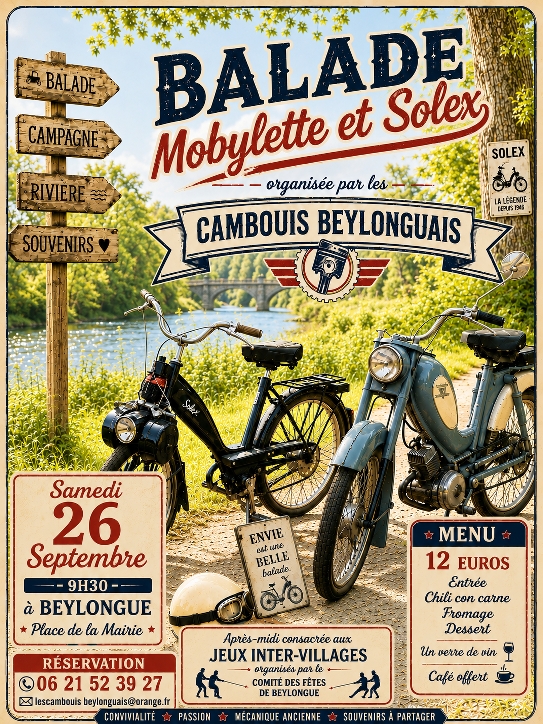 Balade Mobylette et Solex