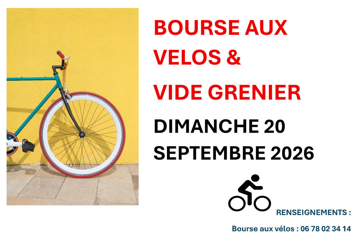 Bourse aux vélos et vide grenier