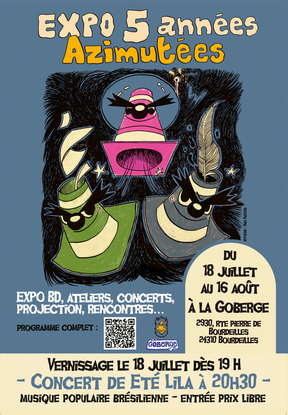Exposition : 5 années azimutées
