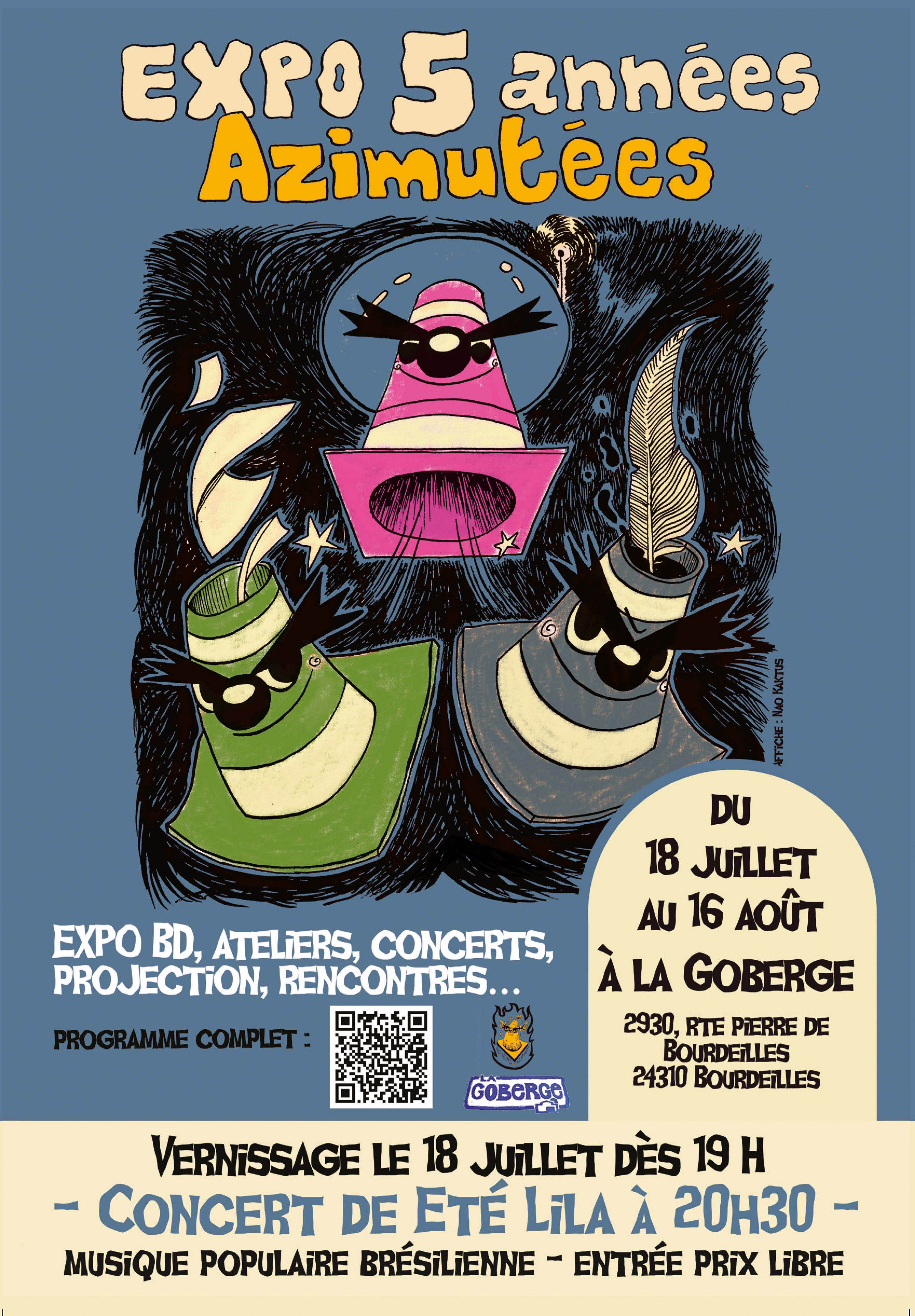 Exposition : 5 années azimutées