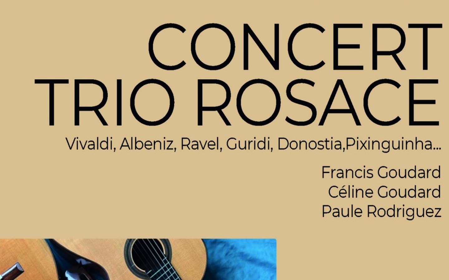 Concert du trio de guitares ROSACE