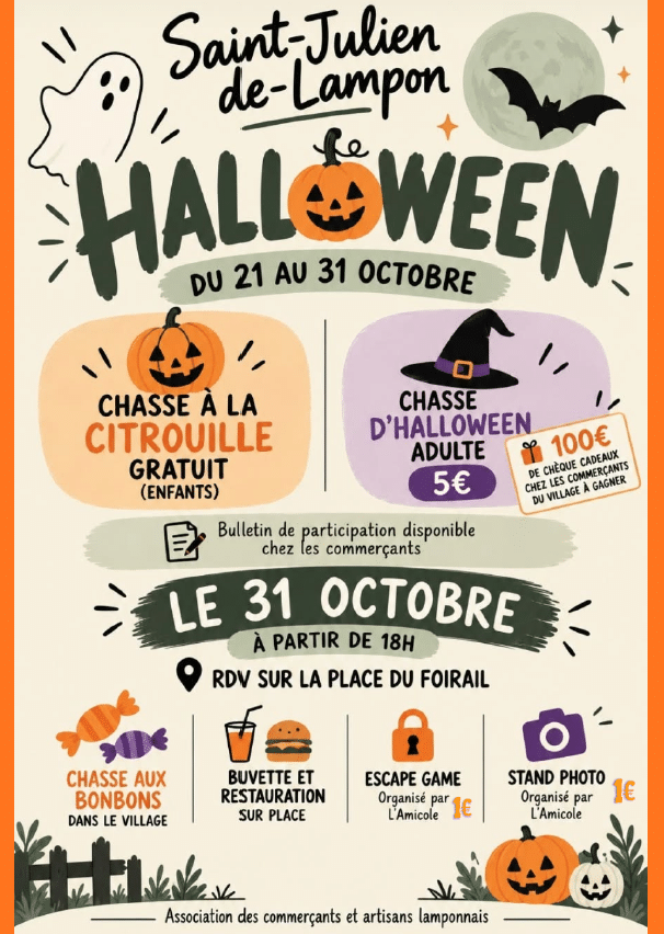 HALLOWEEN A ST JULIEN DE LAMPON