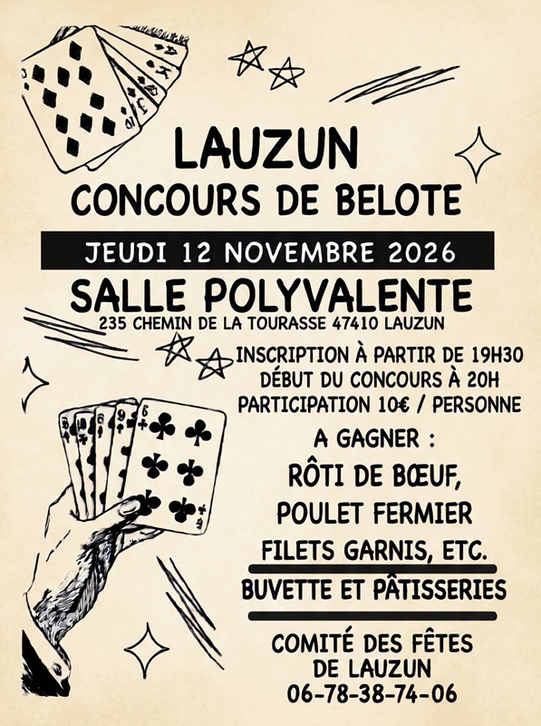 Concours de belote