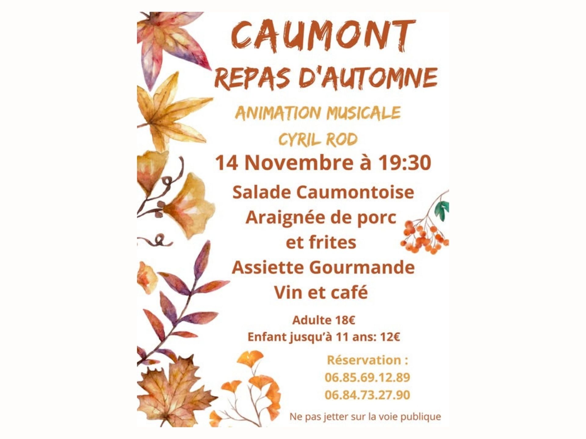 Repas d'automne